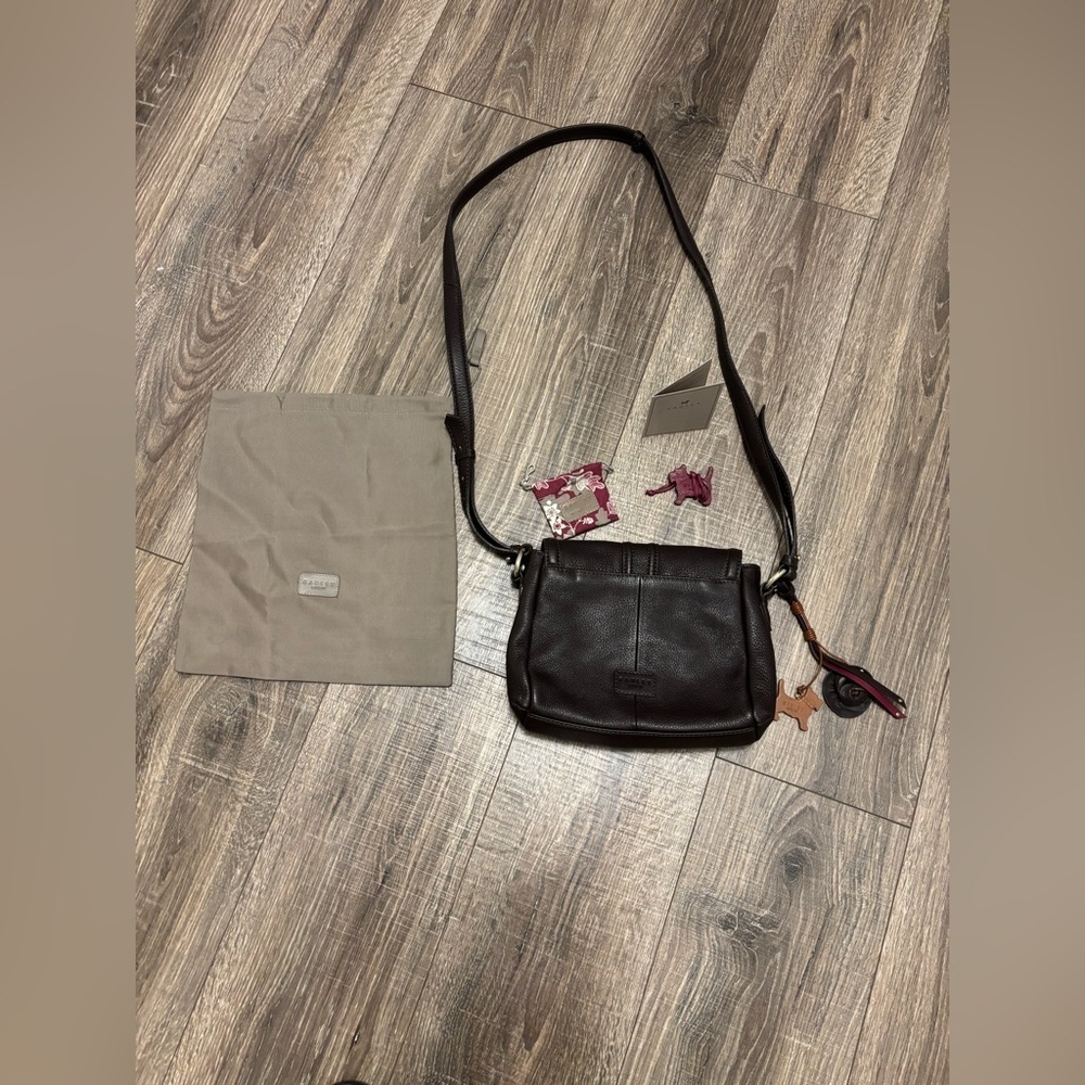 Radley London Baylis Road Brown Pebbled Leather Crossbody Bag - Picture 3 of 7